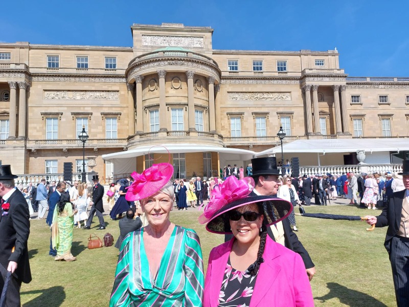Jane and Stephanie at the Palace 