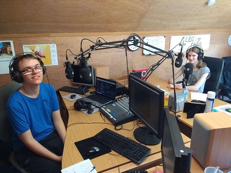 Students hosting radio show