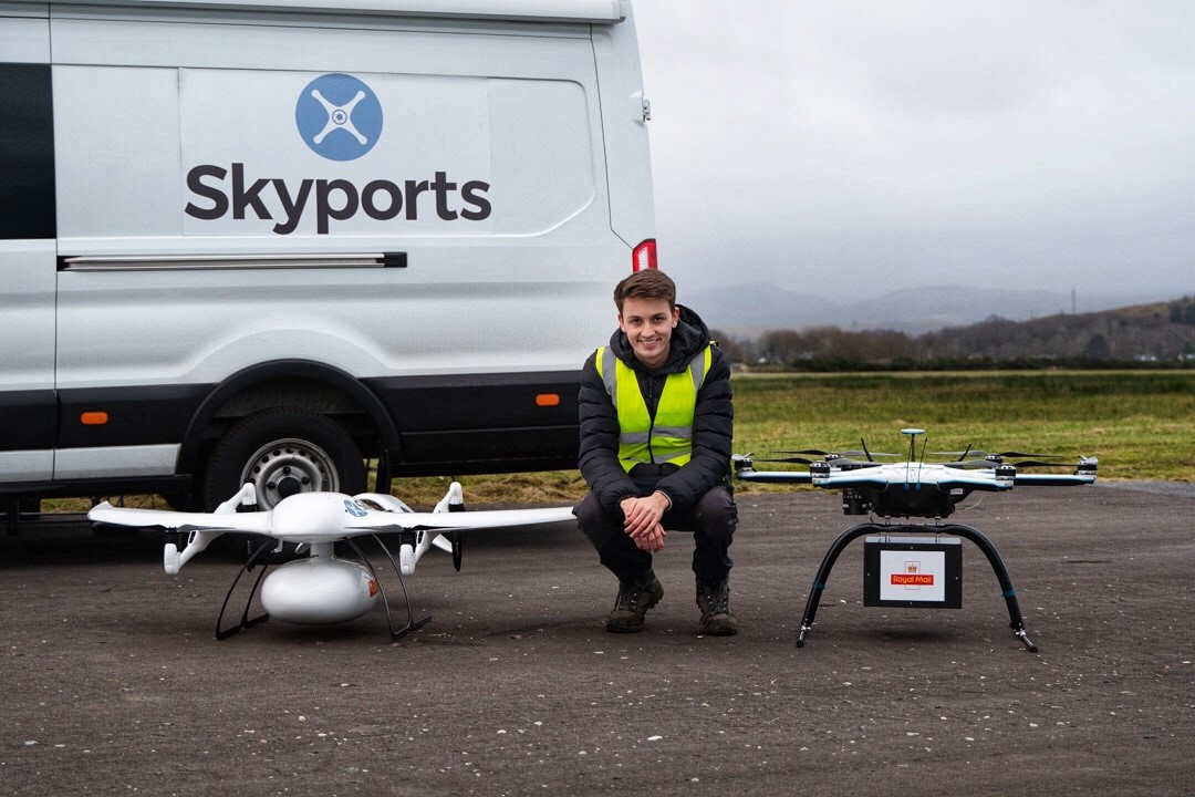 Luke from Skyports with drones