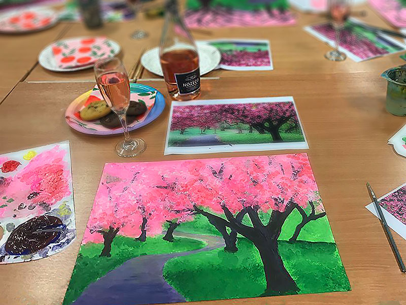 Painting produced during Mother’s Day event