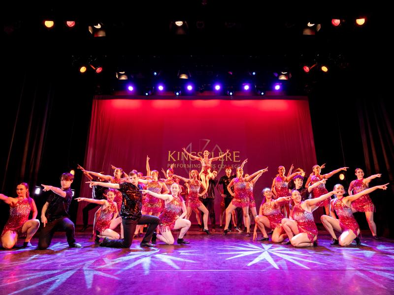 Kingsclere Performing Arts students performing at The Haymarket Theatre (Credit: Sebastian Engert)