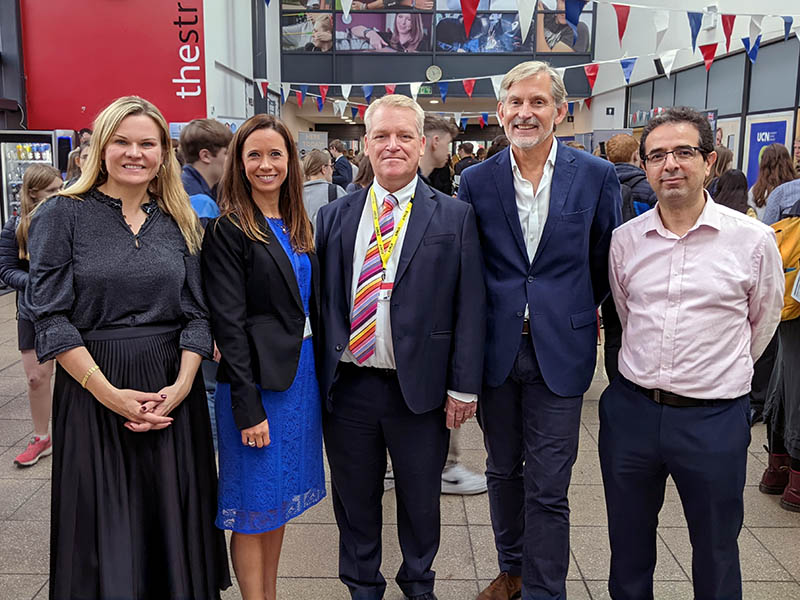 Laura Farris MP, Kate Barrow, Iain Wolloff, Chris Boulton and Sam Dibas