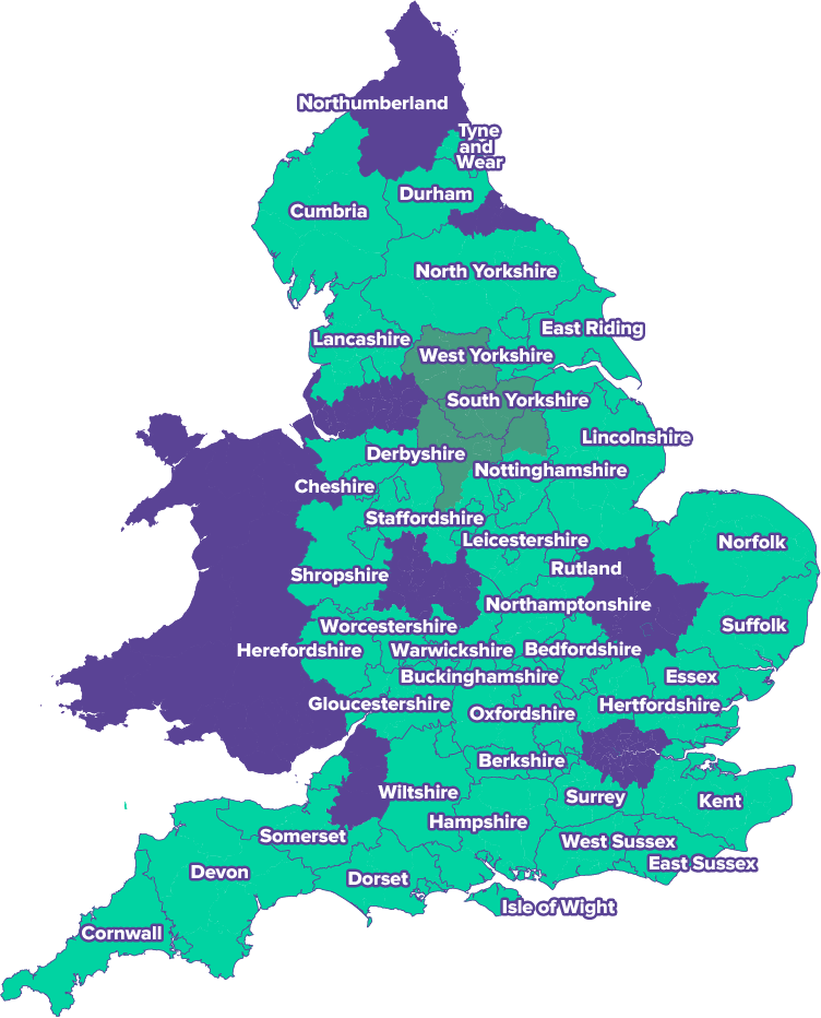 Map of eligible areas