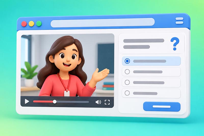 Online video in web browser