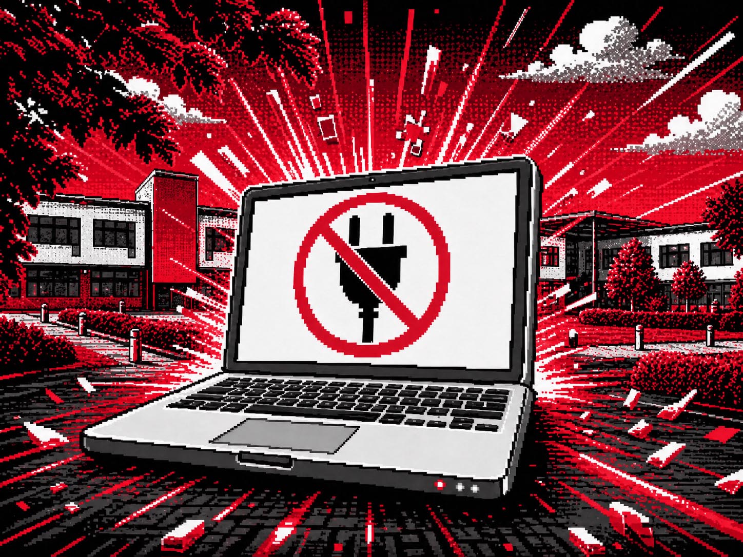 Cyberattack graphic